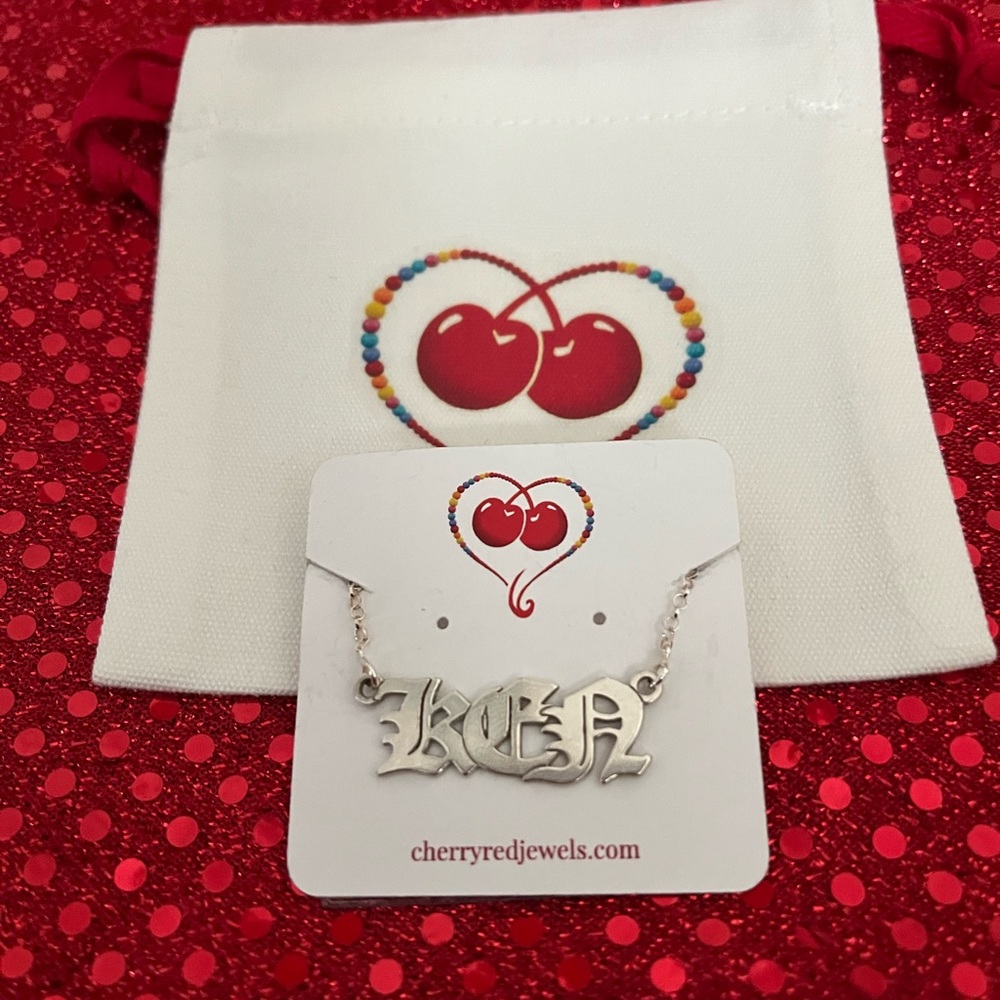 “Ken” Silver personalized name necklace